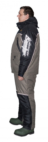 Зимний костюм для рыбалки Canadian Camper Denwer Pro цвет Black/Stone (XL) фото 6